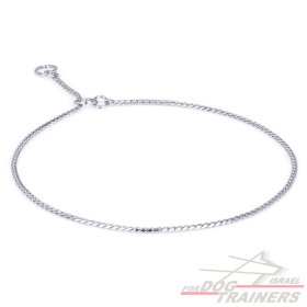 'פשוט ואלגנטי'- קולר תצוגה 2 מ"מ מפלדת כרום