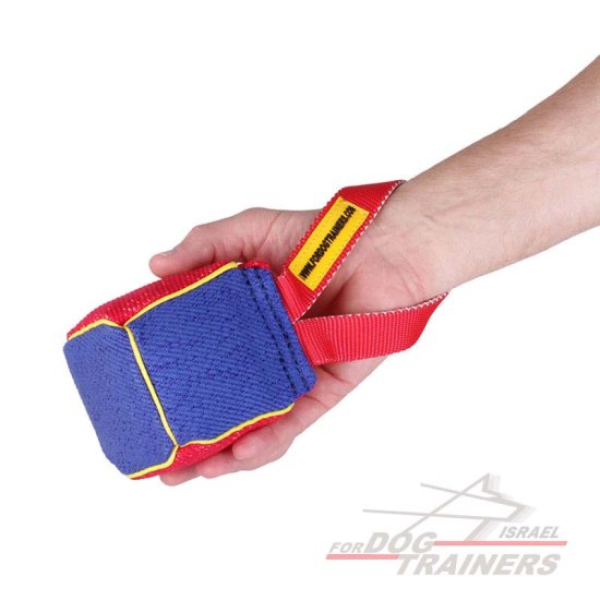 (10* 10* cm) בלוק נשיכה עם ידית לכלב לאימון ומשחק