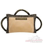 כרית נשיכה לכלב משולבת עור