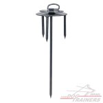 מתקן קשירה לכלב עם ראש מסתובב- לדשא/ אדמה