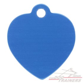 תג שם- לב כחול