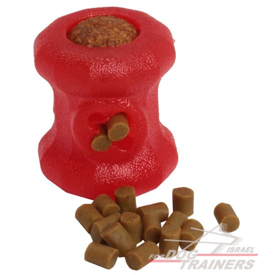 צעצוע לעיסה מחזיק חטיפים לגזעי כלבים קטנים