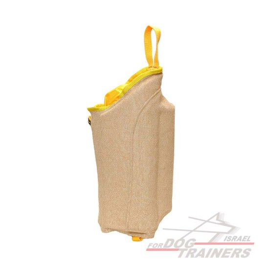 שרוול נשיכה לרגל עם אזור נשיכה מחוזק- עשוי מבד יוטה