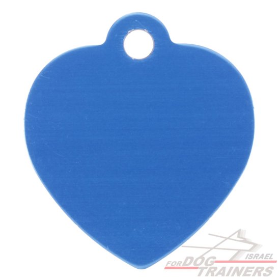תג שם- לב כחול
