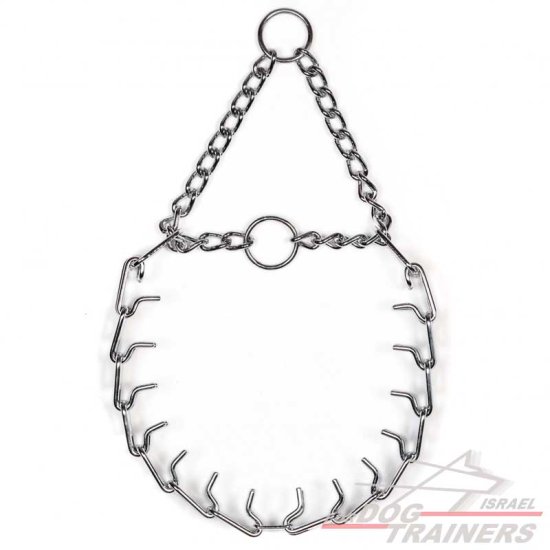 חדש! קולר דוקרנים מהפכני עם חוליות צפופות - גודל בינוני- מיוצר בגרמניה