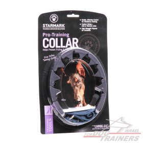 קולר דוקרנים עשוי פלסטיק - לכלבים קטנים-גדולים