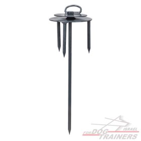 מתקן קשירה לכלב עם ראש מסתובב- לדשא/ אדמה