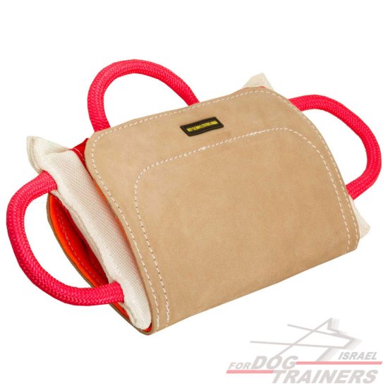 כרית נשיכה לכלב עם כיסוי מעור חזק במיוחד