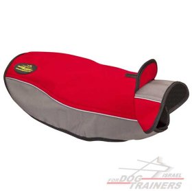 מעיל לכלבים חם לחורף עשוי מניילון לטיולים