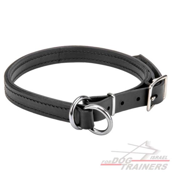 קולר חנק מעור - דו שכבתי