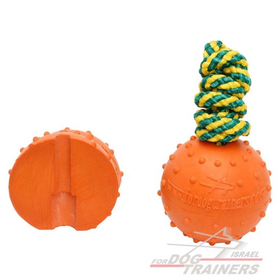 כדור מוצק מגומי לכלב צף במים - גדול