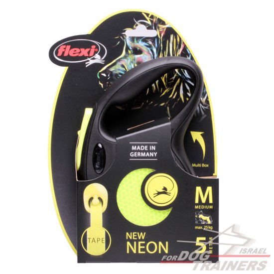 רצועת כלבים מתכוננת לכלבים בינונים- 5 מטר