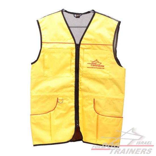 ווסט למאלף כלבים מקצועי -צבע צהוב