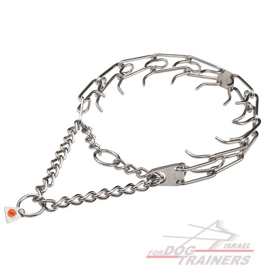 קולר דוקרנים עשוי מנירוסטה (תוצרת גרמניה)- לכלבים בינוניים