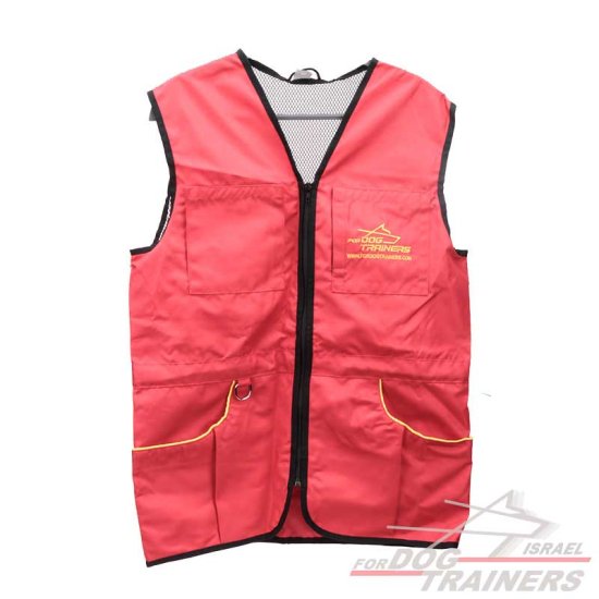 ווסט למאלף כלבים מקצועי -צבע אדום