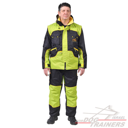 חליפת אילוף מקצועית אשר עמידה לכל מזג האוויר