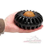 צעצוע בצורת גלגל דיספנסר חטיפים מגומי מיוחד לגזעי כלבים גדולים