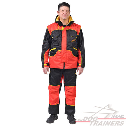 חליפת אילוף מקצועית אשר עמידה לכל מזג האוויר