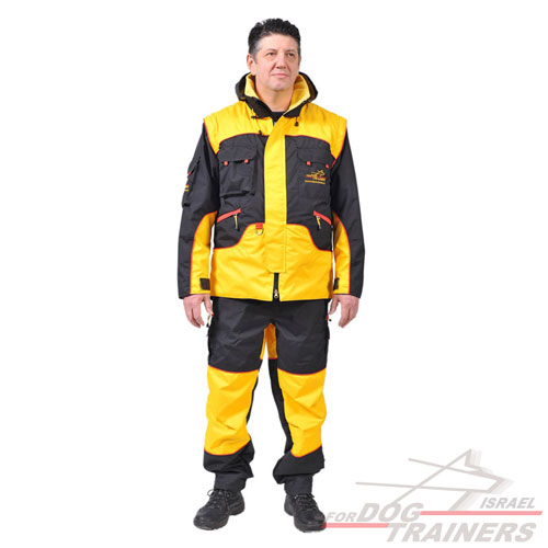 חליפת אילוף מקצועית למאלפי כלבים