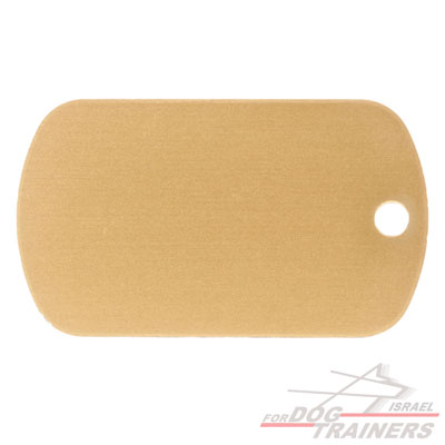 תג שם- דיסקית זהובה