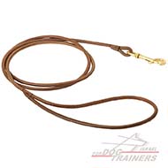 רצועת עור עגולה לתצוגת כלבים - 6 מ"מ