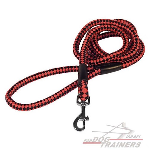 רצועת חבל קלה מניילון דק - רצועה לכלב לטיולים