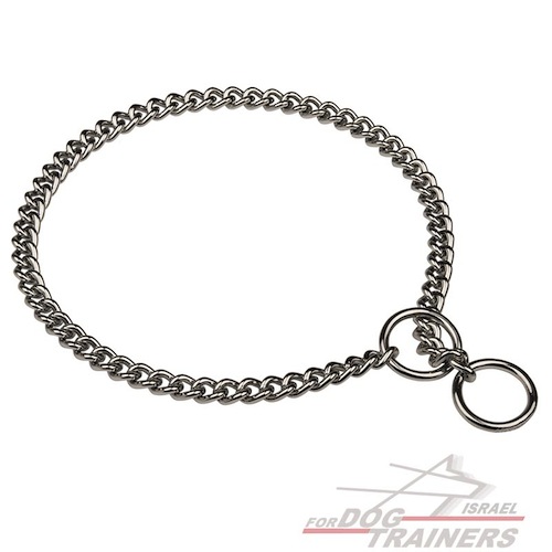 קולר חנק מצופה בכרום - איכות גרמנית, 3 מ"מ