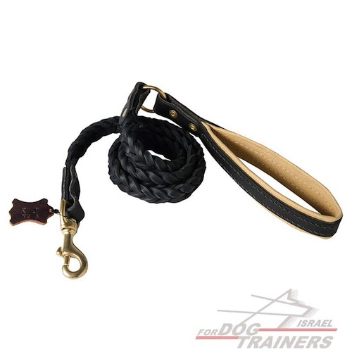 רצועת עור לכלב עשויה בעבודת יד-בסגנון מיוחד ואקסקלוסיבי