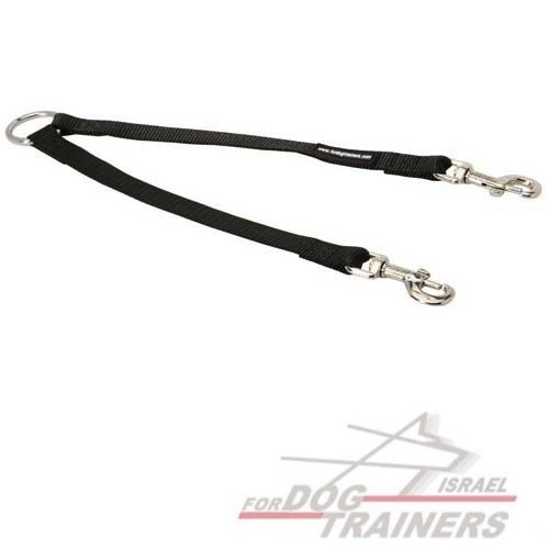 רצועה להולכה נוחה של 2 כלבים מתאימה לכל מזג אוויר