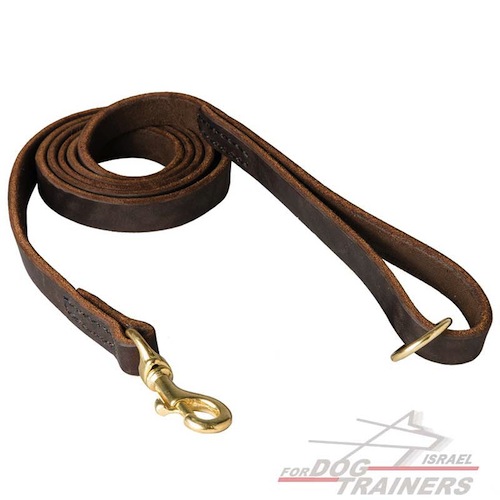 רצועת עור לכלב בתפירה רכה