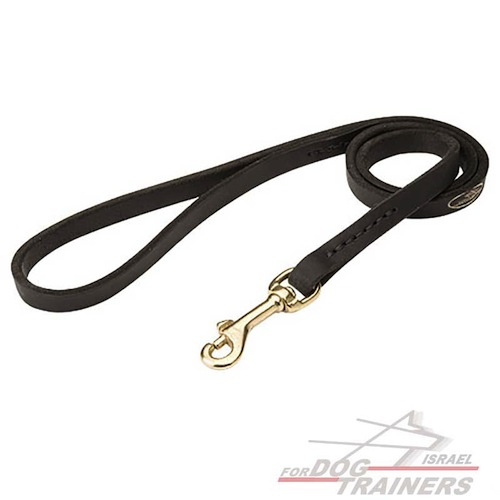 רצועת עור לכלב בעבודת יד לטיולים ולעבודות גישוש