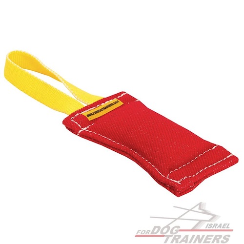 פפירול לכלב מבד פשתן צרפתי עם ידית - 6 ס"מ על 20 ס"מ